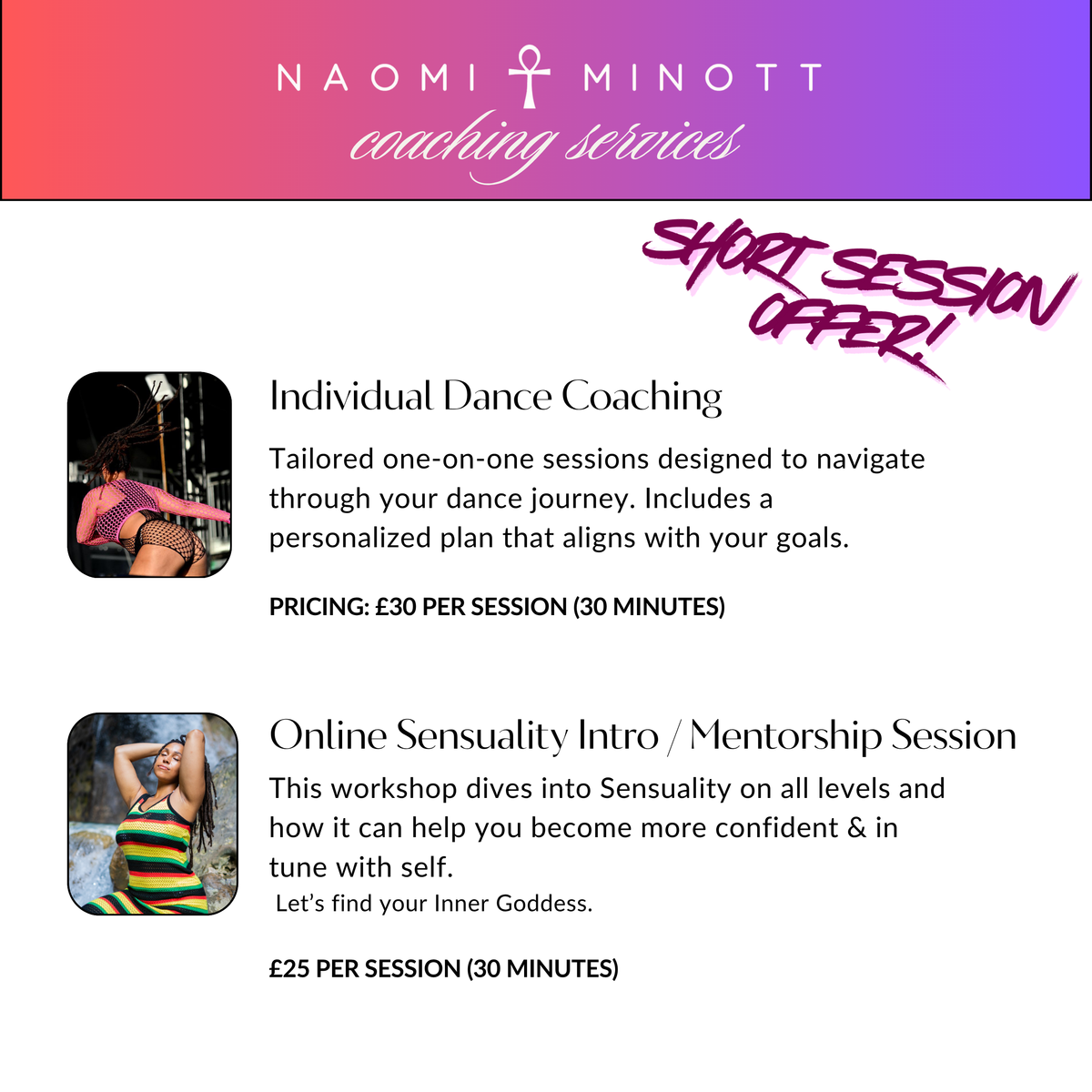 Thirty Minutes 1:1  Online Coaching